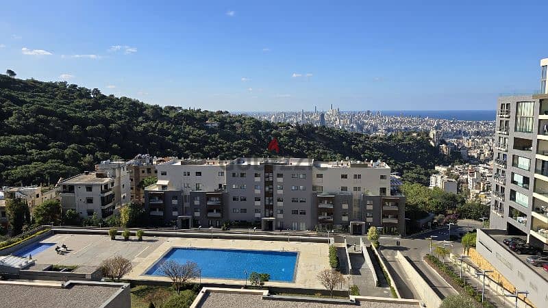 amazing semi furnished apartment with breathtaking view 0