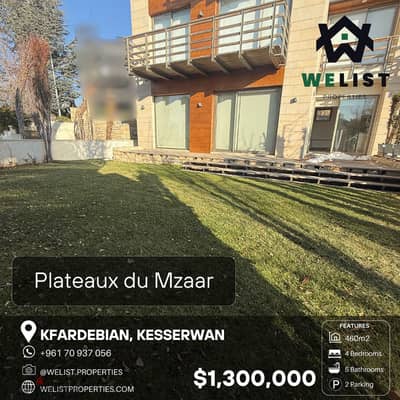 460sqm chalet triplex for sale in Kfardebian - Plateaux du Mzaar