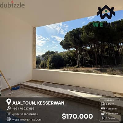 240sqm Duplex for sale in Ajaltoun   دوبلكس للبيع في عجلتون