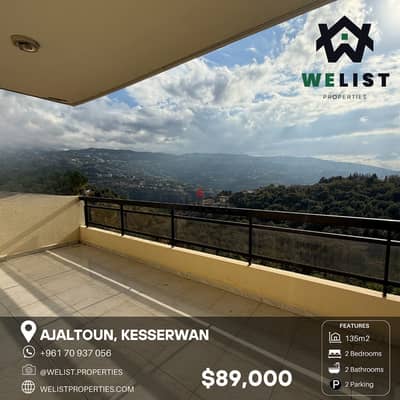 135sqm Simplex for sale in Ajaltoun  سيمبلكس للبيع في عجلتون