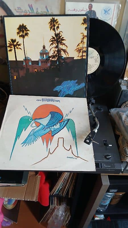 Eagles - Hotel california/ on the border- VinyLP 0