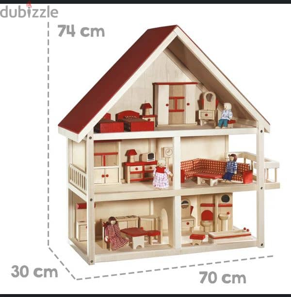 wooden doll house 1