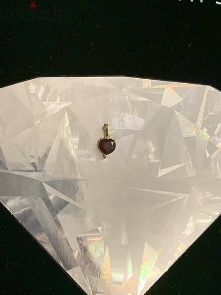 Natural gemstones heart gold pendants 9