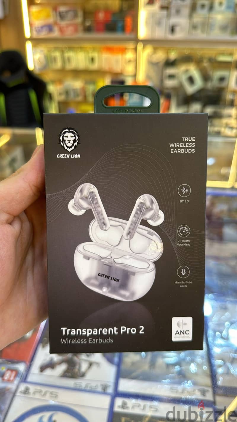 Green Lion Transparent pro 2 wireles earbuds 0