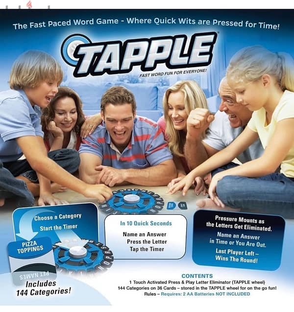 USAOPOLY TAPPLE Word Game | Fast-Paced Family 1