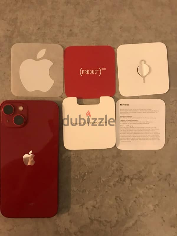 469$ Iphone 13 128gb red edition with box in perfect condition 2