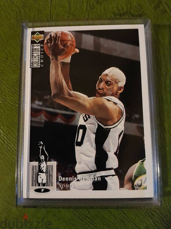 Dennis Rodman mint condition nba licensed trading card french -eng 0