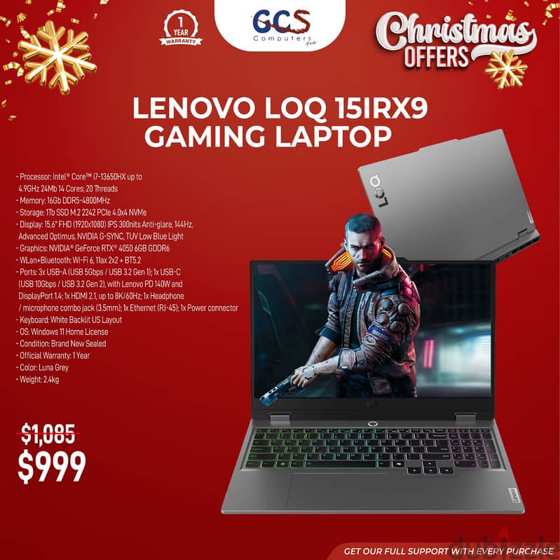 Lenovo LOQ 15IRX9 Gaming Laptop 0