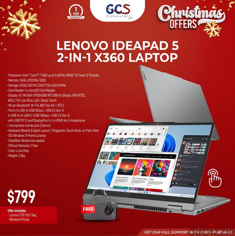 Lenovo Ideapad 5 2-in-1 x360 Laptop 0