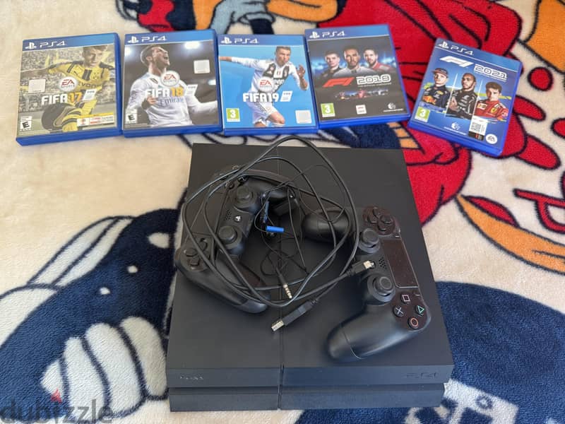 Sony PS4 500GB + controllers and games 0