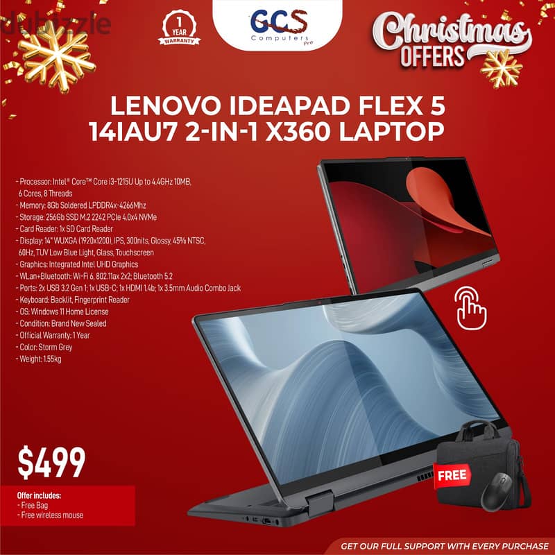 Lenovo IdeaPad Flex 5 14IAU7 2-in-1 x360 Laptop 0