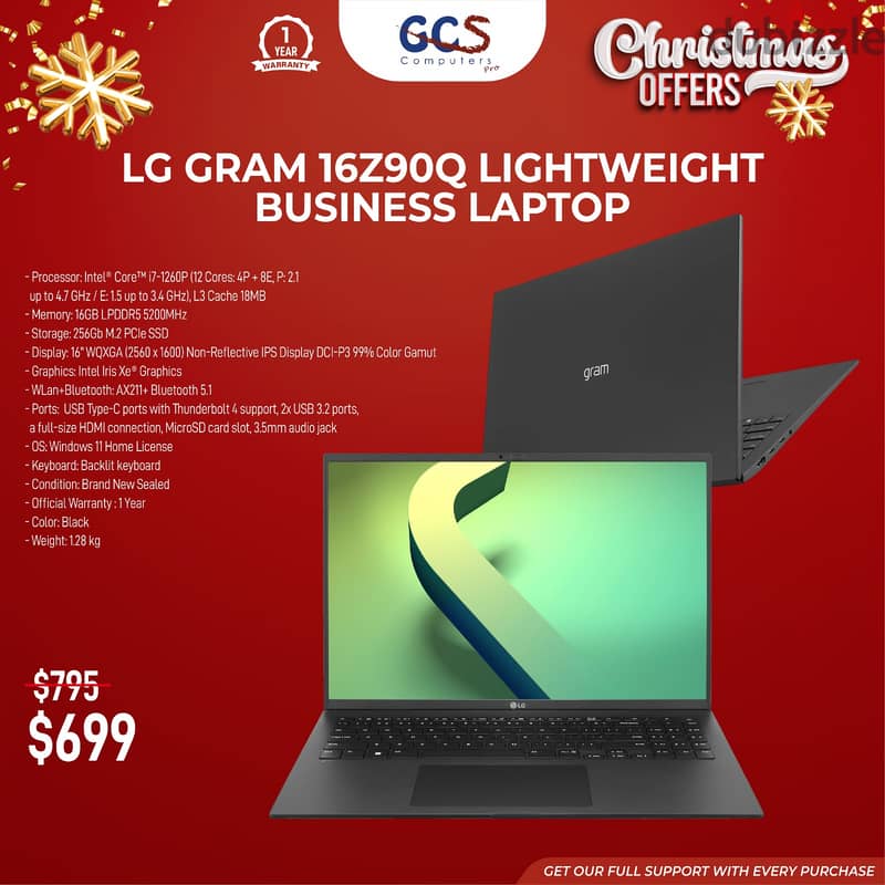 LG Gram 16Z90Q Lightweight Business Laptop 0