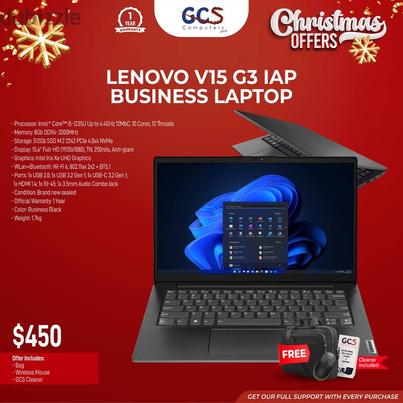 Lenovo V15 G3 IAP Business Laptop 0