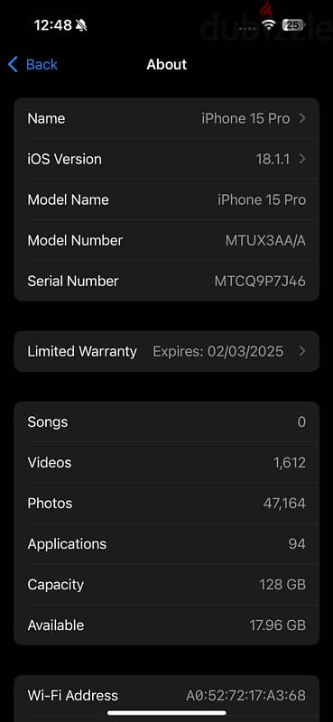 iPhone 15 Pro 128 GB Natural Titanium 6