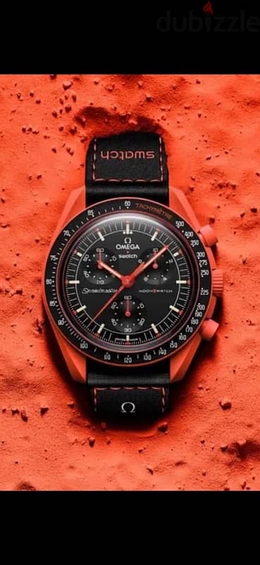 Omega Swatch Speedmaster Mission On Earth Lava 0