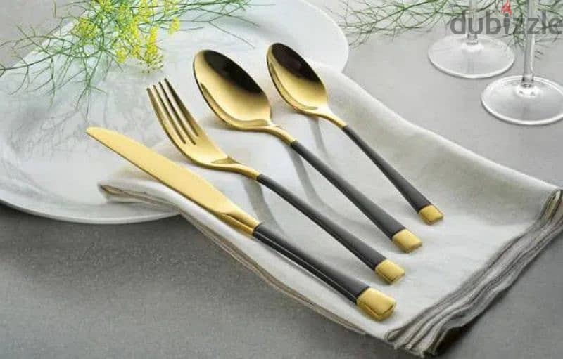 esmeyer cutlery set black&gold 24pcs 0