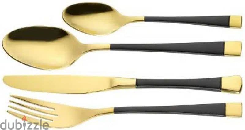 esmeyer cutlery set black&gold 24pcs 1