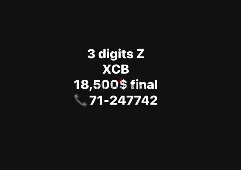 3 digits code Z 0