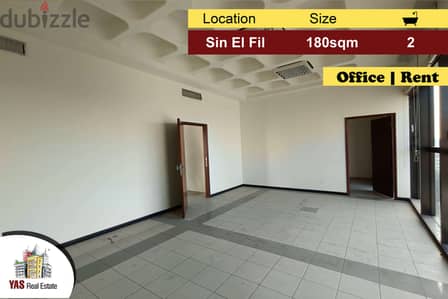 Sin El Fil 180m2 | Office | Rent | Prime Location | Well Maintained|AA