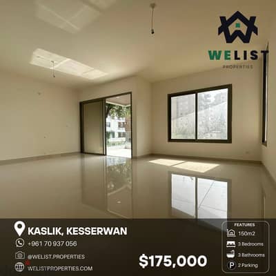 150sqm apartment for sale in Kaslik  شقة للبيع بالكسليك