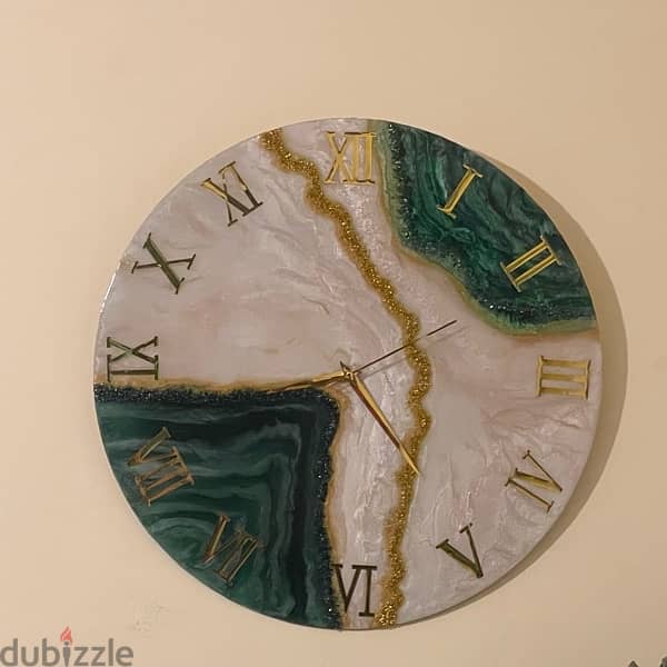 Resin wall clock 1