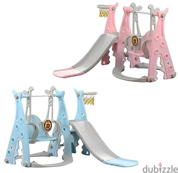 kids slide with swing مرجوحة و زحليطة 2