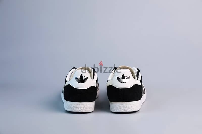 ADIDAS “Gazelle” Black & White Sneakers. (45) 3