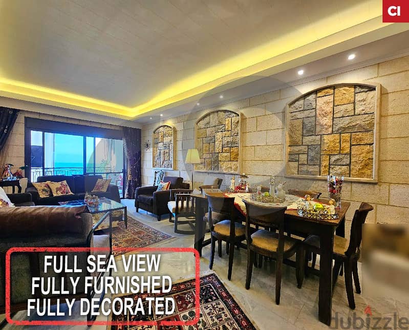 Fully decorated, sea view, keserwan,zouk mikael/زوق مكايل REF#CI115675 0