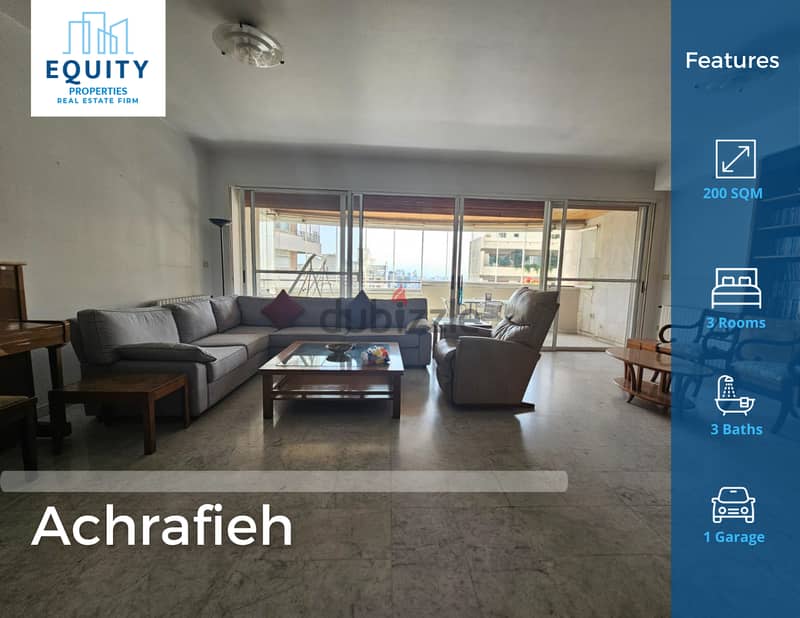 Spacious Apartment For Sale In Achrafieh شقق للبيع #AA123924 0