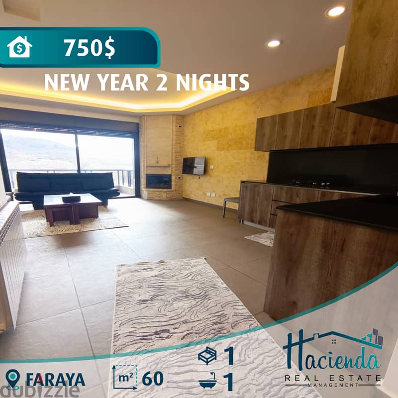 New Year 2 Nights Chalet For Rent In Faraya 0