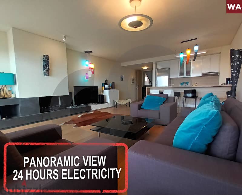 panoramic view + 24 /7 electricity -faqra/فقرة REF#WA115693 0