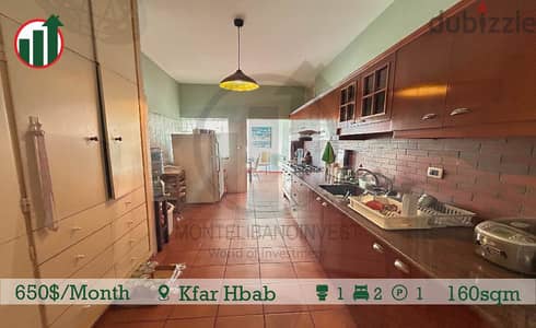 Fully Furnished Apartment with Open Sea View In Kfarhbab!!