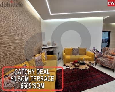 HIGH-END FINISHING-40 SQM TERRACE-Zouk Mosbeh/زوق مصبح REF#EW114580