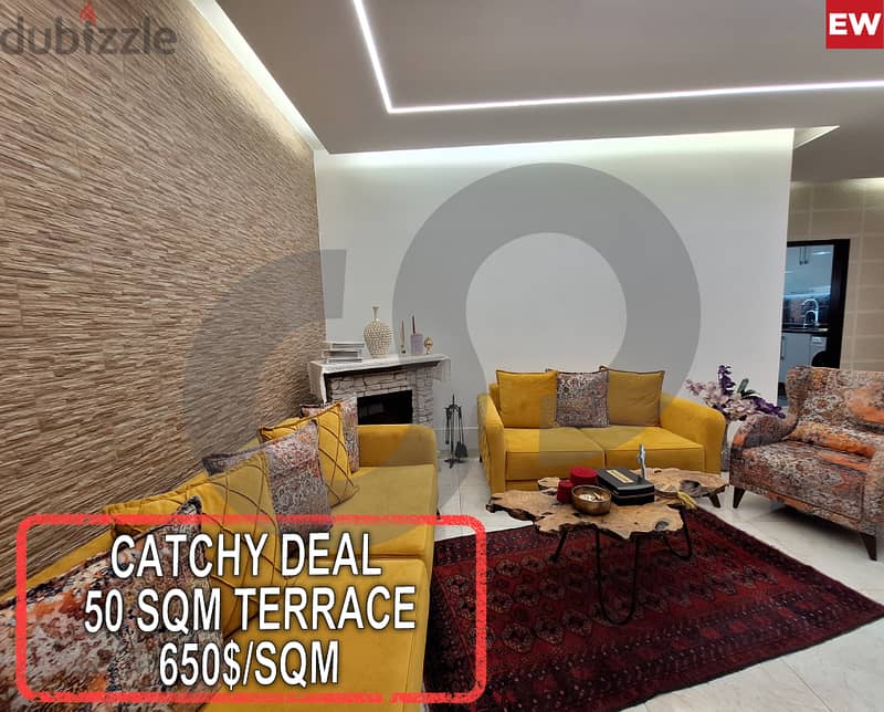 HIGH-END FINISHING-40 SQM TERRACE-Zouk Mosbeh/زوق مصبح REF#EW114580 0