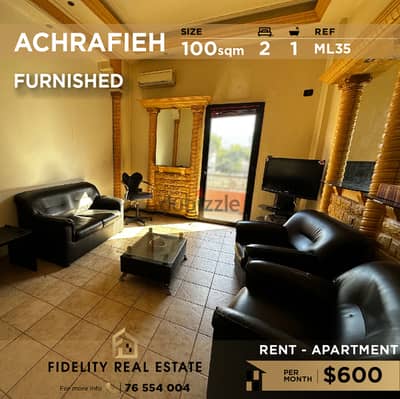 Apartment for rent in Achrafieh furnished ML35