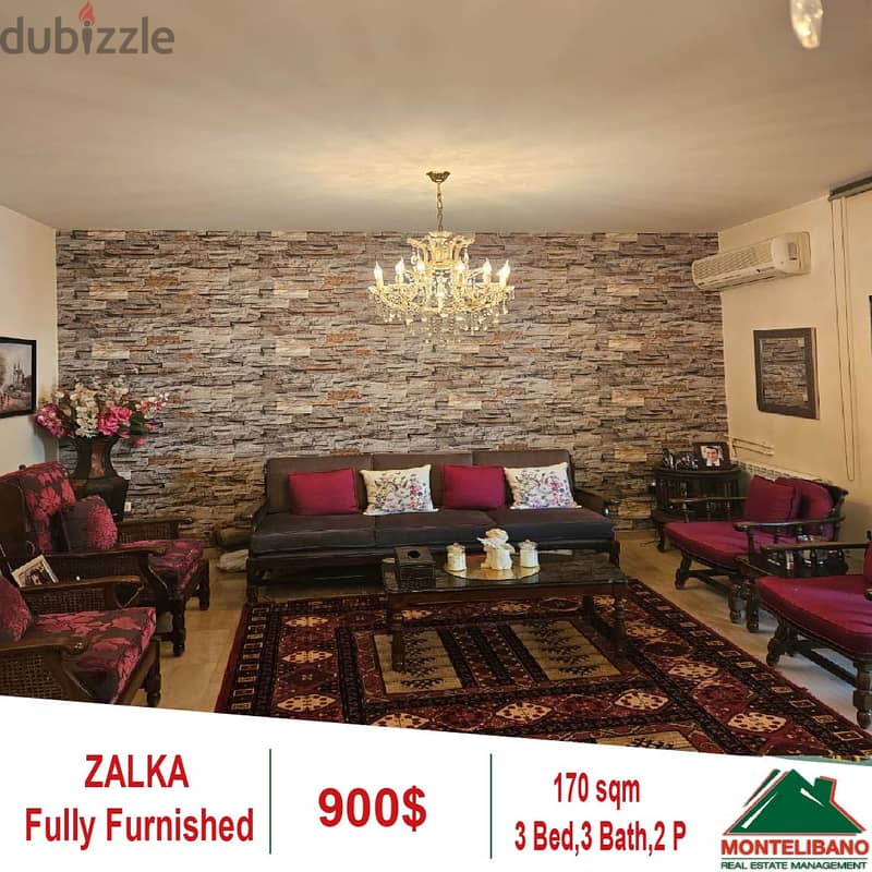 900$!! Fully Furnished&Decorated Apartment for rent in Zalka 0