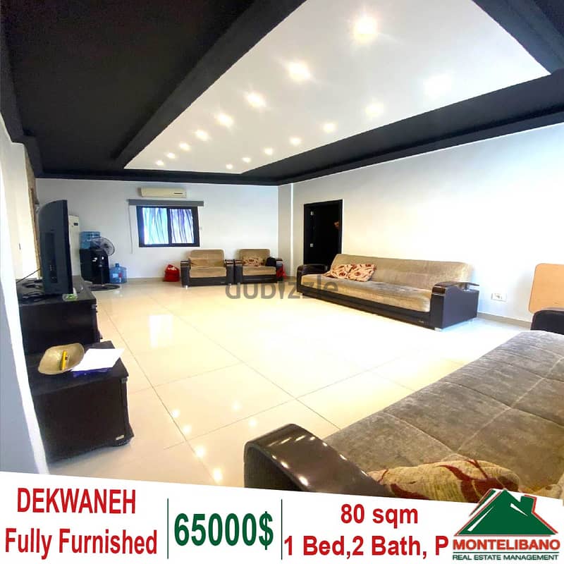 Fully Furnished 80 sqm Apartment for sale in Dekwaneh!! 0