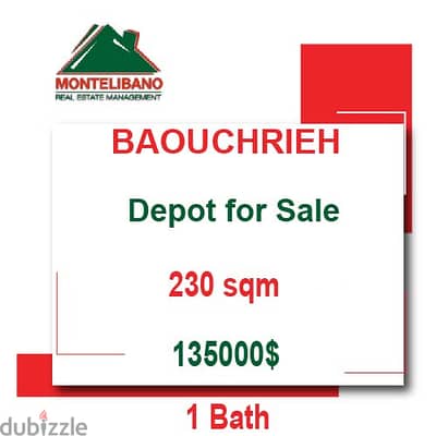 Depot for sale located in Baouchrieh