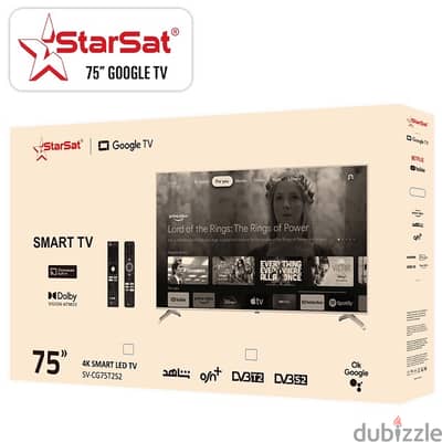 Starsat 75 inch smart google TV