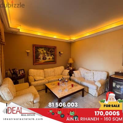 160 SQM Furnished Apartment for Sale in Ain El Rihaneh REF#KZ324