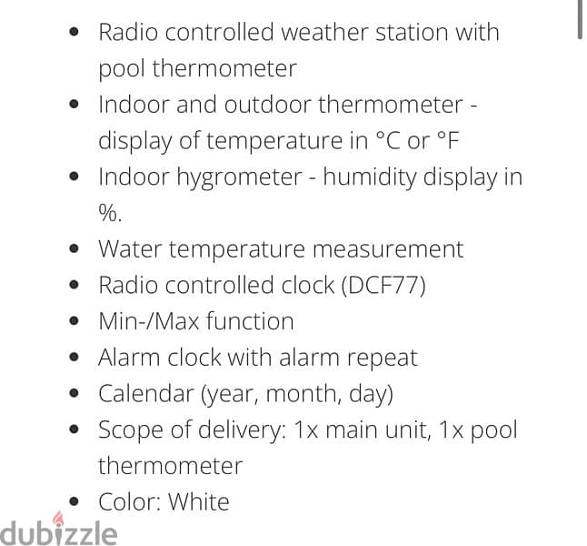 weather station with pool thermometer 1