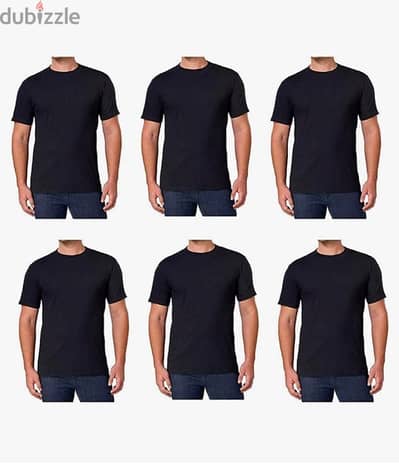 Conifer Men 100% Organic Combed Heavyweight T-Shirts Cotton Pack of 6