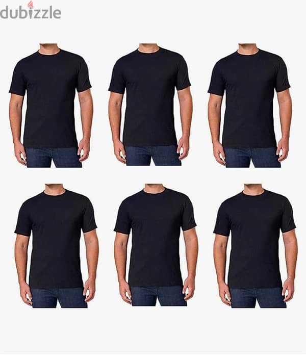 Conifer Men 100% Organic Combed Heavyweight T-Shirts Cotton Pack of 6 0