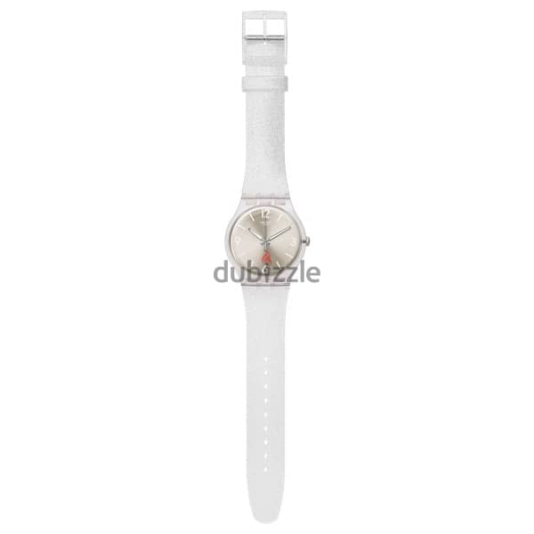 Swatch Mirrormellow Shimmer Silver Glitter Dial 1