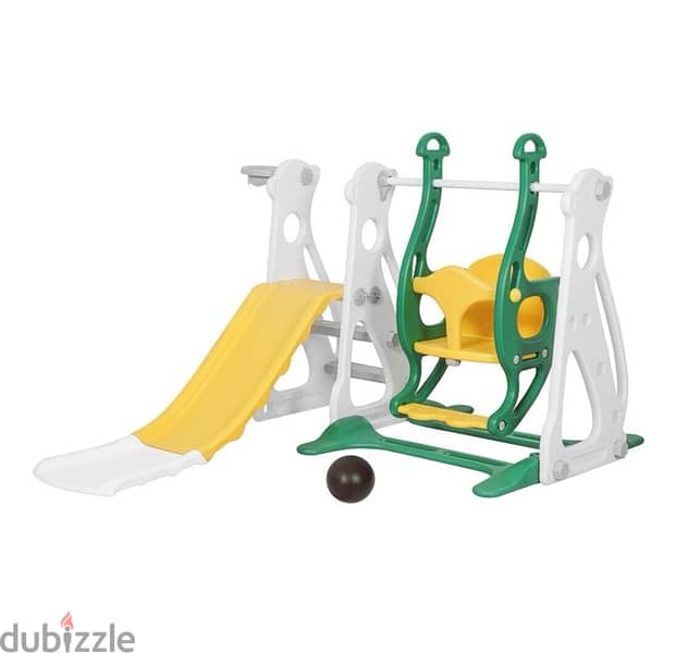 Kids Slide with Swing set مجموعة مرجوحة مع زحليطة 4