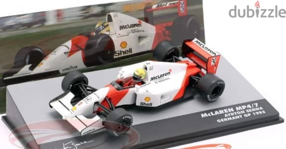 Ayrton Senna McLaren MP4/7(GP Germany '92) diecast car model 1;43.