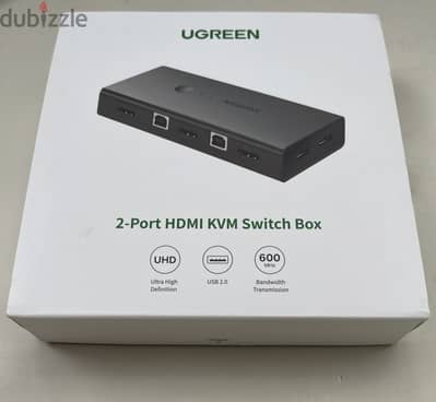 UGREEN KVM HDMI USB Switch | 2-Port HDMI 4K Switcher Box | 50744