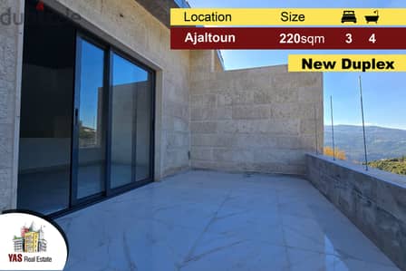 Ajaltoun 220m2 | Modern Duplex | New | High-End | View | DA |