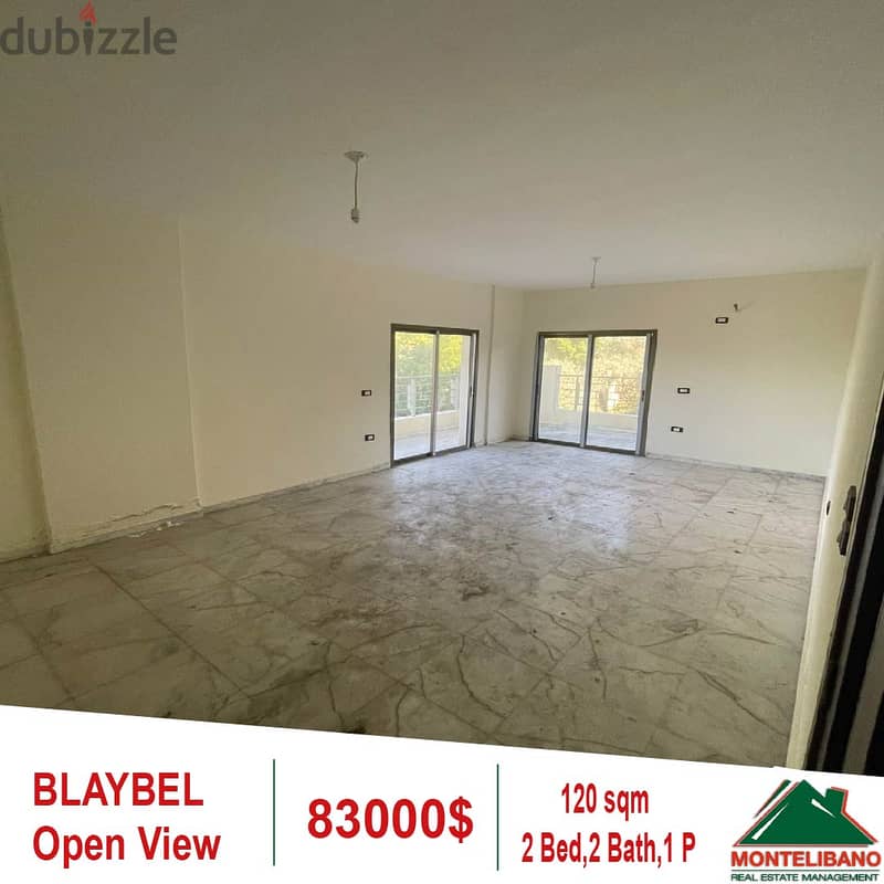 83000$ Open View Apartment for sale in Blaybel 0