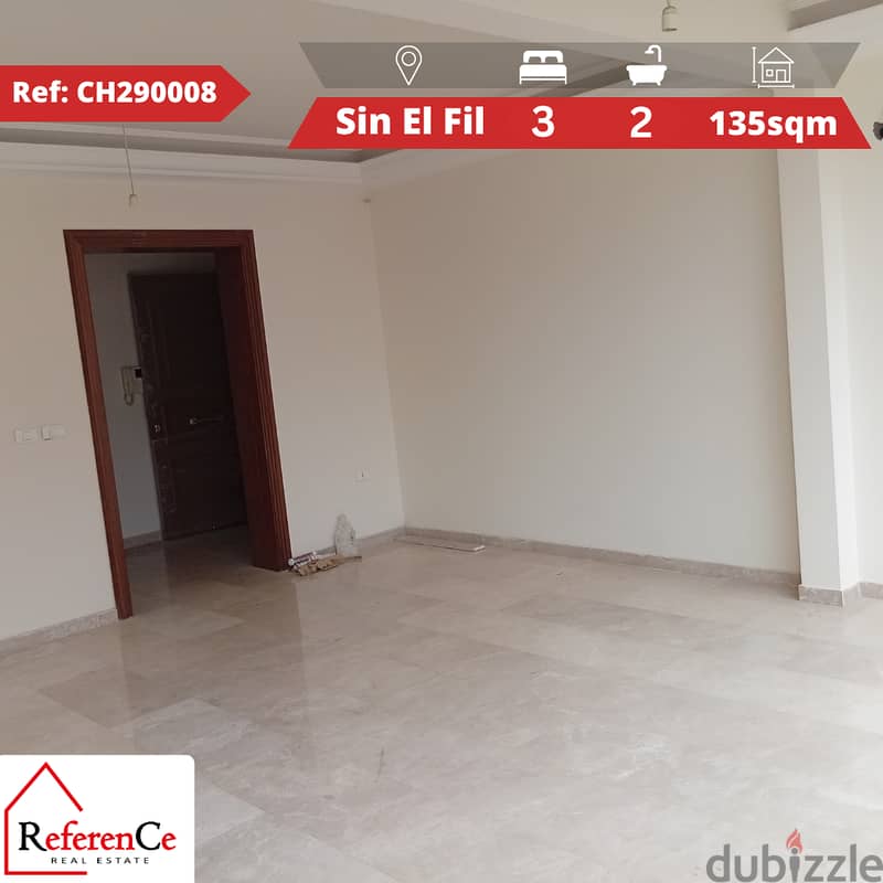 New apartment in Sin El Fil for sale شقة جديدة للبيع في سن الفيل 0